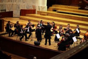 Koncert w sali Filharmonii Narodowej